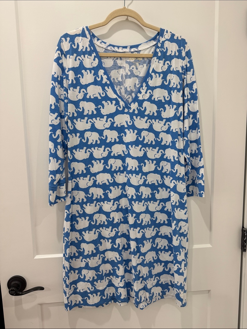 Lilly Pulitzer Pack Your Trunk Bay Blue Christie Dress XL